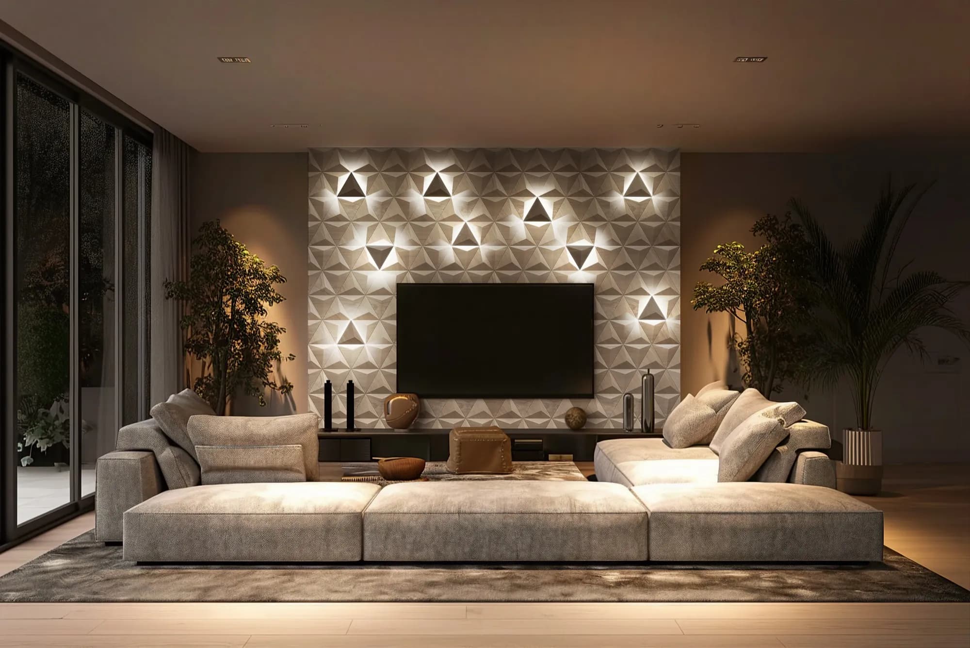 Diamond med integrert LED-lys