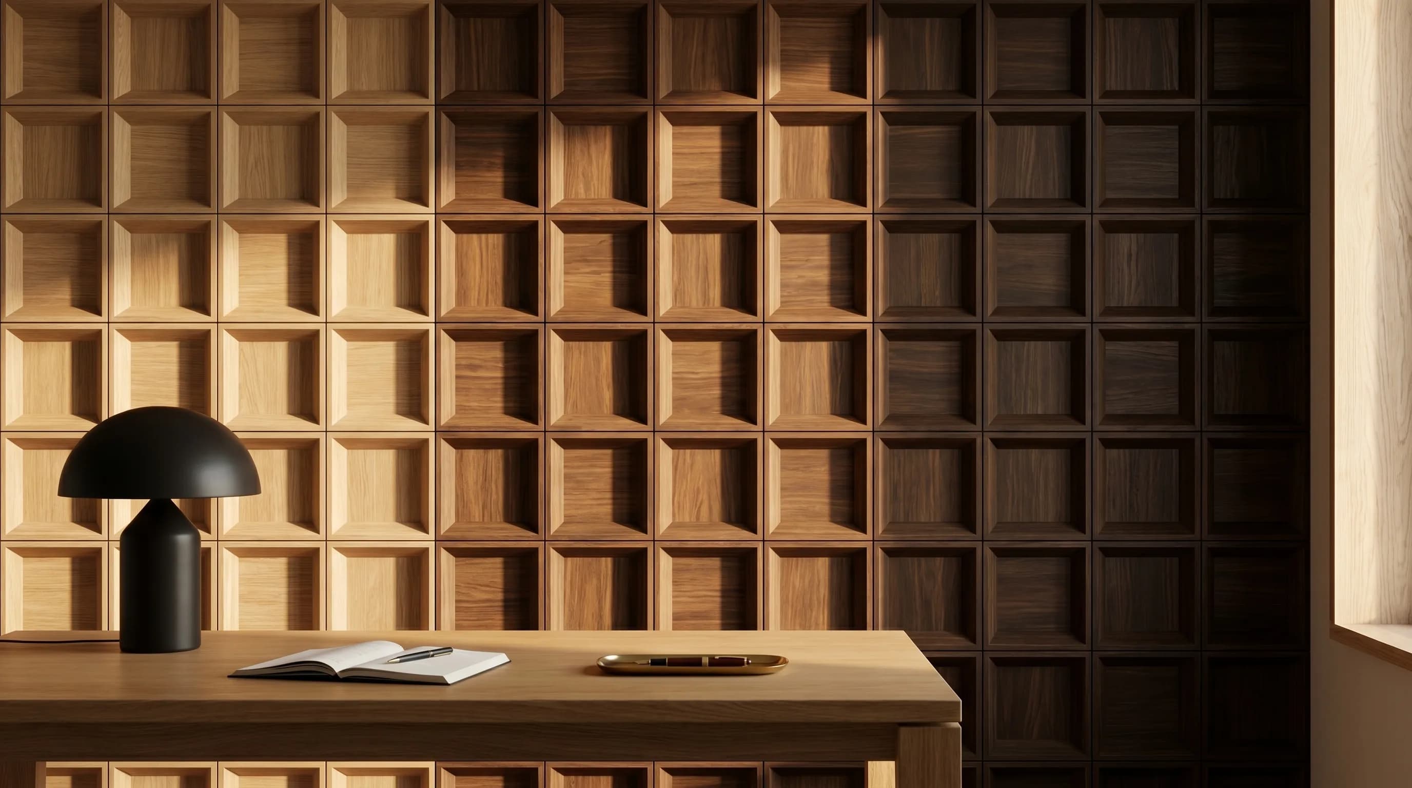 Flat-kolleksjonen — Caro-panel i klassisk 2D-geometri